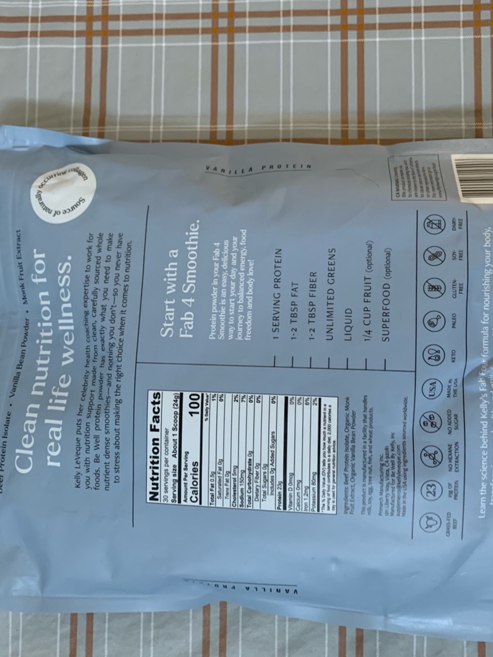 Vanilla Grass-Fed Protein Powder - Vanilla - Picture 5 of 8